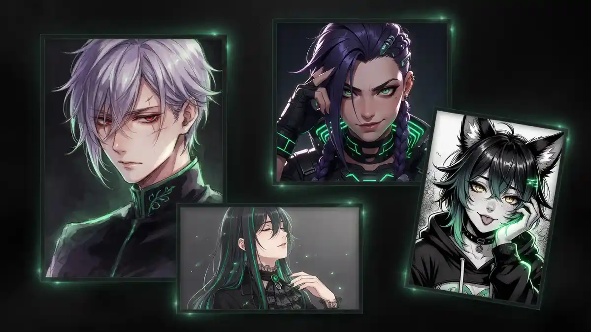 Gallery of high-quality anime character illustrations